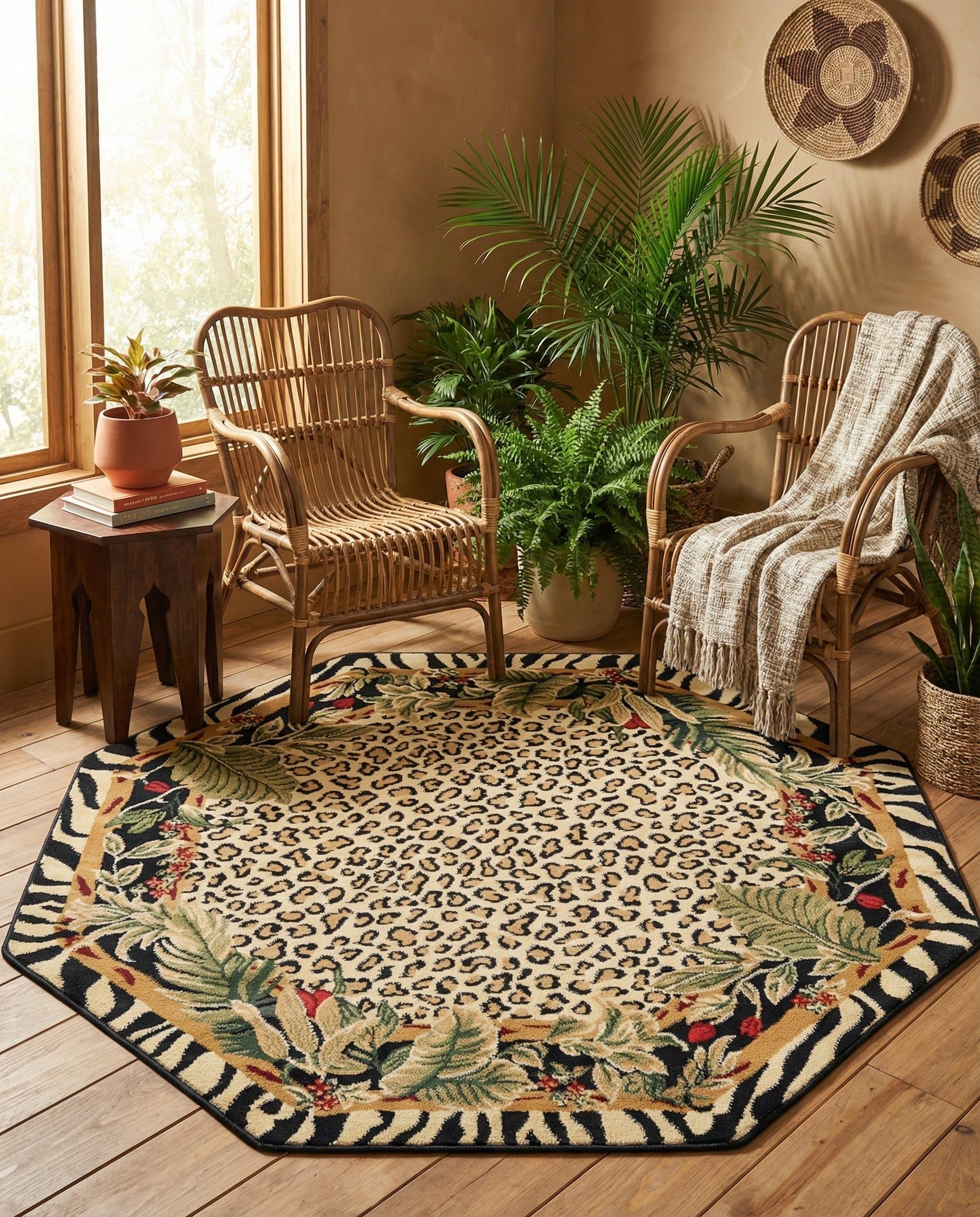 Amazon.com: Rugs.com - Savannah Rug – 5 Ft Octagon Cream Easy